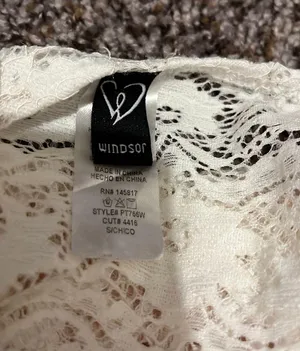 Windsor White Lace Bodysuit thumbnail 5