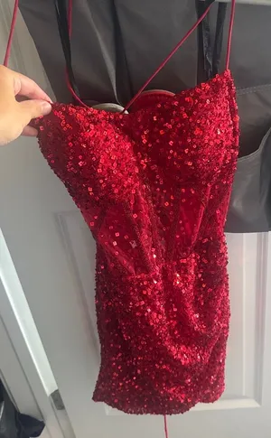 Red Hoco Dress thumbnail 1