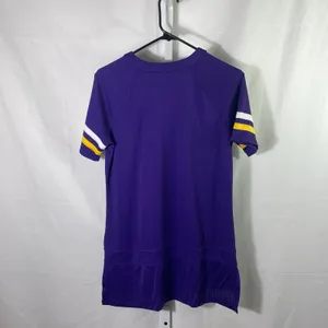 Minnesota Vikings NFL Team Apparel Lace-Up Top - Womens Size Medium - Purple thumbnail 2