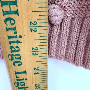 Blu‎ Pepper Cable Knit Pom Pom Tank Womens M Pale Pink Coquette Boho Feminine thumbnail 10