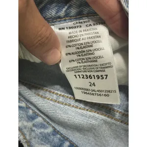 Lee Mid-Rise Slouch Bermuda Denim Shorts Light Wash Raw Hem Button Fly 24 thumbnail 10
