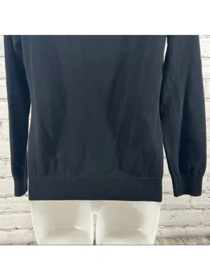 Lauren Ralph Lauren Black Sweater with Buckle Accent Size M thumbnail 8