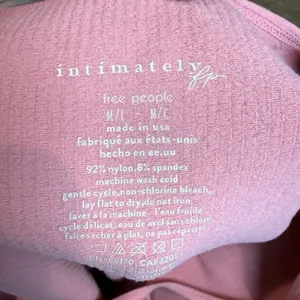 Free People NWT Meg Ribbed Bodysuit Pink Brandied Apricot Size‎ S/M thumbnail 6