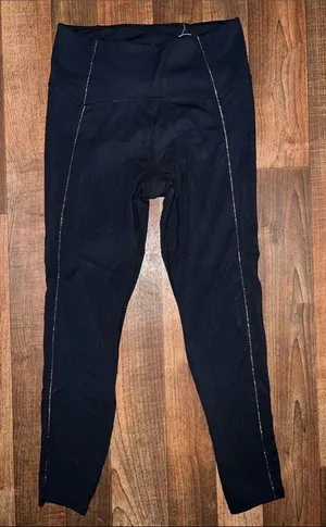 JoyLab Black High-Waist Athletic Leggings with Contrast Stitching thumbnail 1