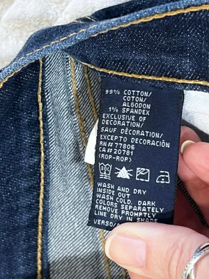Tommy Hilfiger Tommy Jeans Shorts size 0 Low Rise Denim Blue Jean Flap Pocket Cuffed Womens thumbnail 3