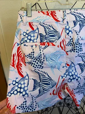 Women's Pink Floral Print Cotton Shorts thumbnail 6