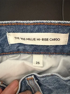 Denim Forum Aritzia The '90s Millie Hi-Rise Cargo Jean Size 25 thumbnail 11