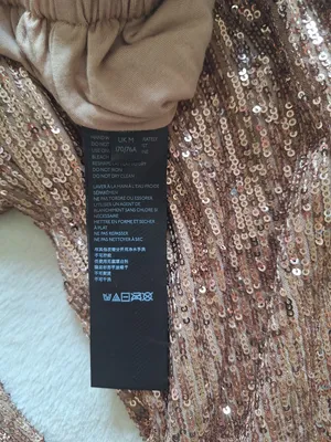 NWT Free People Morelia Sequin Joggers Pants M Rose Gold Bronze Holiday Party thumbnail 8