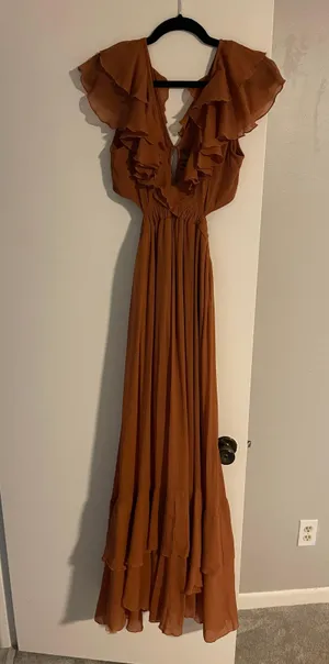 ASOS Ruffle Maxi Dress thumbnail 2