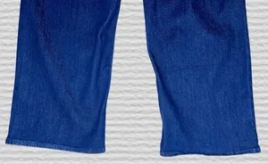 Old Navy WOW Wide Leg Jeans Womens 12 High Rise Dark Blue Denim Stretch Boho thumbnail 7