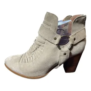 SEYCHELLES 'Impossible' Sand Suede
Leather Ankle Booties 9.5 thumbnail 2