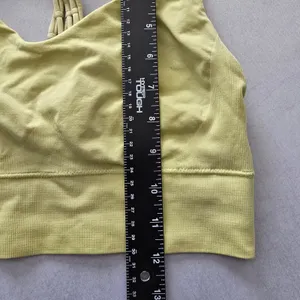 Y2K Green 90s 2000s Crisscross Macrame Retro Activewear Sports Bra‎ Top Medium thumbnail 8
