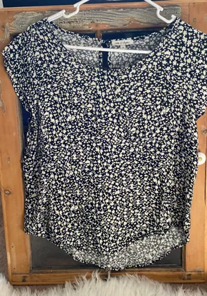 Blouse Flowy Black Size M thumbnail 1