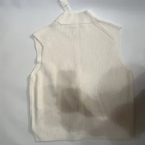 NWT Abercrombie & Fitch XL Off White Sweater Vest thumbnail 8
