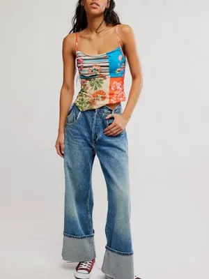 FREE PEOPLE NWT Estella Tank / Pop Combo thumbnail 2