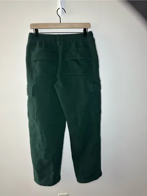 Aritzia Cozy Sweatfleece Mega fit Cargo wide leg Sweatpants dark green size M thumbnail 10