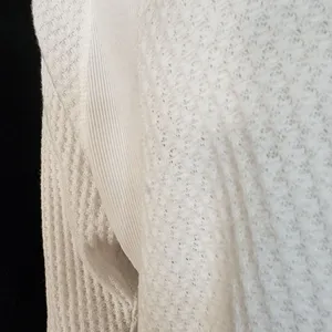 Lazy Sundays White Waffle Knit Long Sleeve Top (S) thumbnail 8