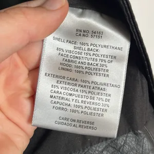 Levi’s Faux Leather Moto Jacket with Hood Size Small thumbnail 8