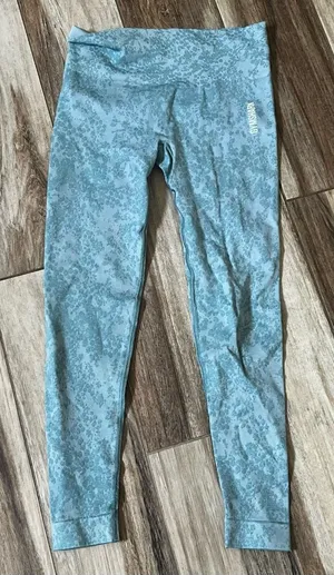 Gymshark light teal leggings thumbnail 1