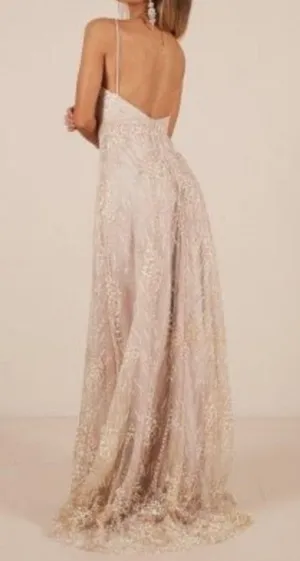 Showpo DRESS IN PINK AND GOLD SPARKLE thumbnail 2