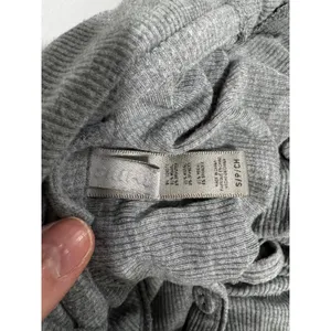 SKIMS Womens Ribbed Knit Button Down Long Sleeve Top Heather Grey Size Small thumbnail 3