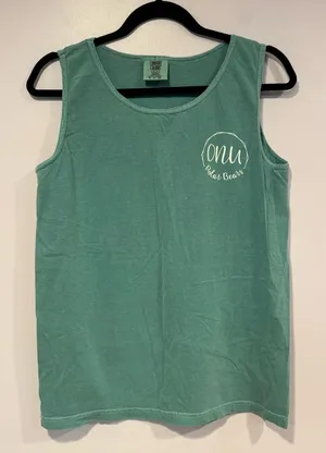 Teal Ohio Northern University‎ comfort colors tank top thumbnail 1