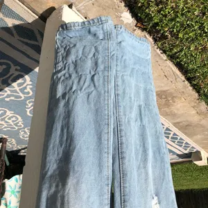 Vintage Denim Overalls Dungarees Distressed thumbnail 6