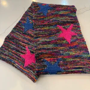 Betsey Johnson Colorful Knit neckwarmer/ Scarf thumbnail 1