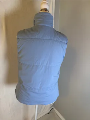 90 Degree By Reflex Soft Blue Quilted Puffer Vest thumbnail 3