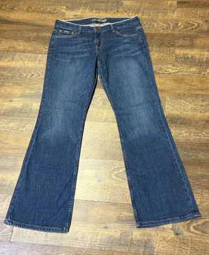 Vintage Y2K American Eagle AE Hipster Jeans Womens 14 Low Rise Flare Boho 2000s thumbnail 1