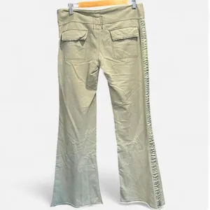 Hollister Y2K Low Rise Drawstring Flare Sweatpants Sage Green Small thumbnail 5
