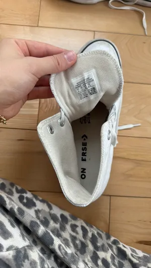 White Converse Platform High-Top Chuck Taylor thumbnail 3