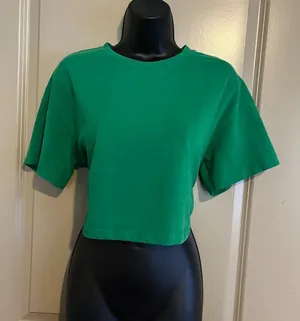 Women's Small Cider Green‎ Crop Top thumbnail 1