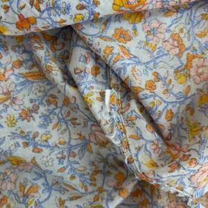 J. Crew Floral Peasant Dress M Long Sleeve Keyhole Belted Cottage Fall Boho thumbnail 3