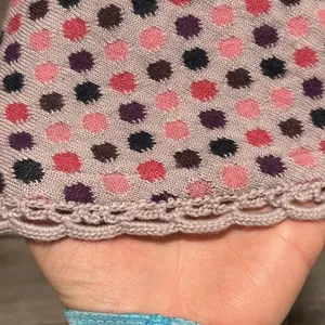 Anthropologie MOTH mini skirt polka dot wool knit circle skater design size M thumbnail 3