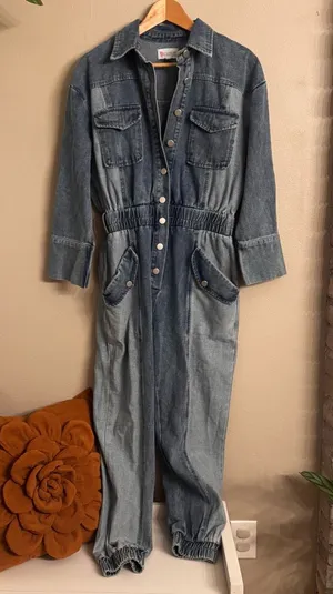 L’ATISTE BY AMY Mixed Denim‎ Jumpsuit thumbnail 1