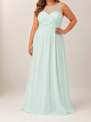 Kleinfeld Morning Mist Bridesmaid Maxi Dress Formal Wedding Gown thumbnail 10