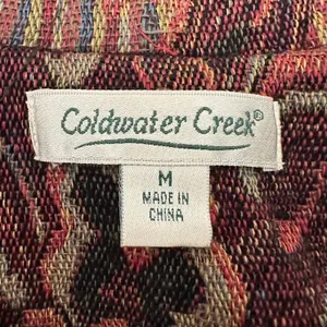 Coldwater Creek‎ Jacket Womens Medium Boho Tapestry Button Front Artsy Blazer thumbnail 5