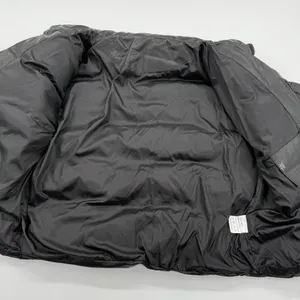Men Faux Leather Bomber Jacket Quilted Coat Puffer Jacket Padded Jacket Winter Lined thumbnail 6