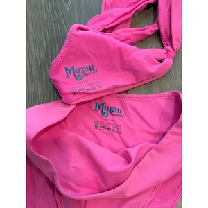 Show Me Your Mumu Mumu Mermaid Hot Pink 2 Piece Bikinis Set MEDIUM thumbnail 3