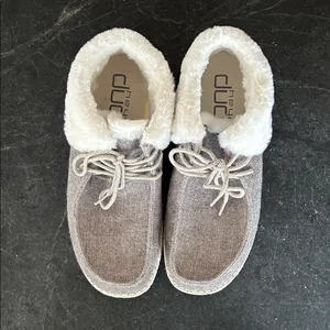 HEYDUDE Britt Mid Grey Faux Fur Slip On Boot‎ thumbnail 3