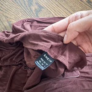 SHEIN brown cinched waist maxi skirt thumbnail 7