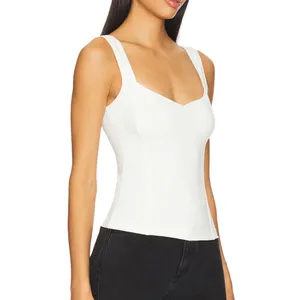 Free People Tank Top sweetheart corset somewhere sometime womens Cream (medium) thumbnail 4