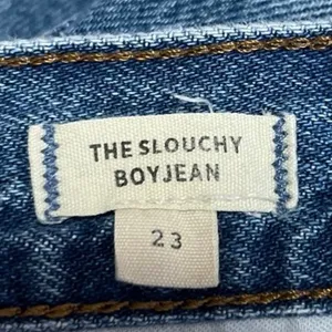 Madewell The Slouchy Boy Jean Blue Denim Straight Leg Medium Wash Jeans Size 23 thumbnail 5