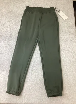 CALIA Soft Scuba Fleece High-Rise Jogger Ivy Green XS WAX115 Relaxed Fit Pant thumbnail 1