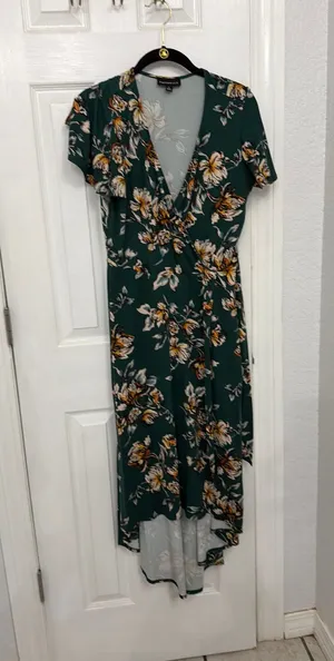 Mock wrap dress thumbnail 1