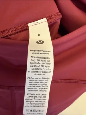 Lululemon Fast and Free High-Rise Short 6" *Pockets Burgundy bay Size 8 thumbnail 4