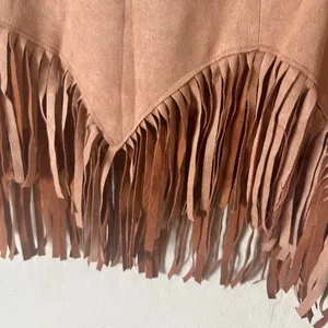 New NWT Relish NoLess Fringe Faux Suede Mini Skirt Size Medium thumbnail 3