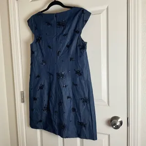 Zara Woman’s Navy Dress Sequin Detail size Medium thumbnail 11