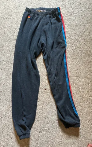Aviator Nation Sweatpants Stripe Neon thumbnail 1